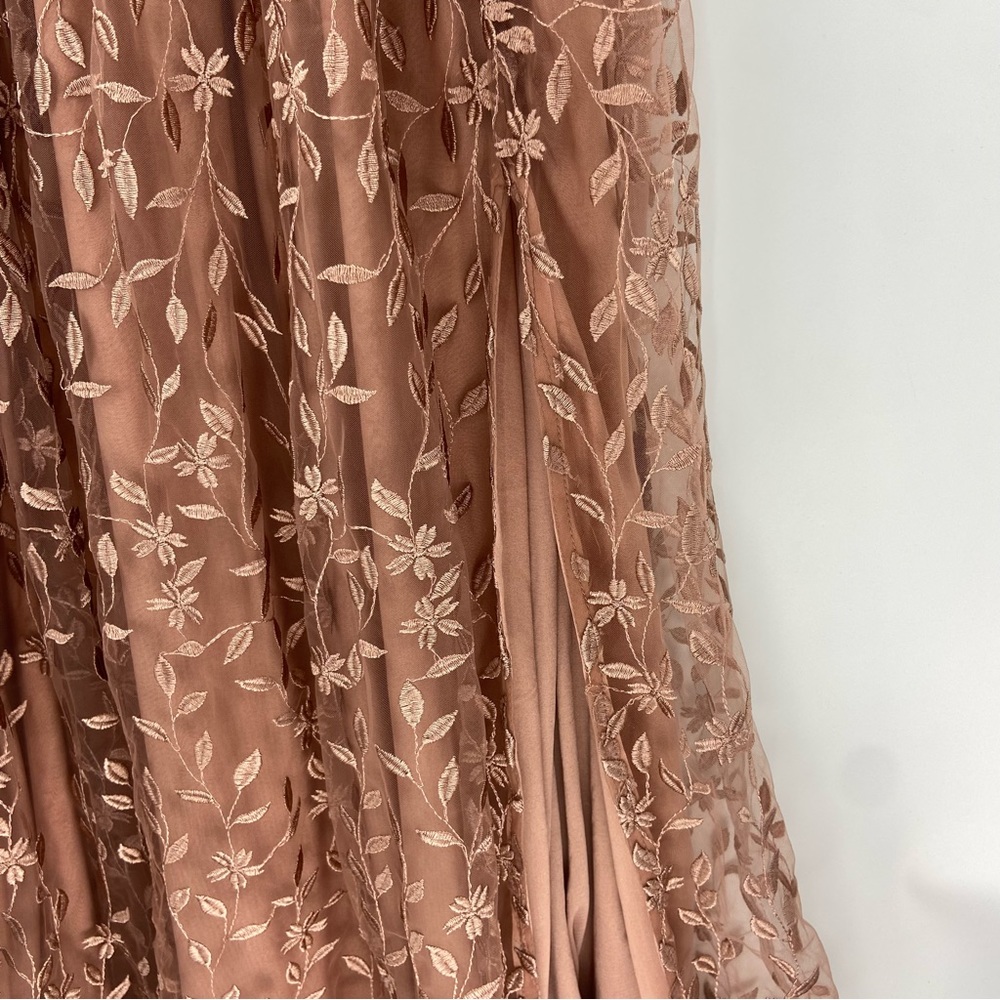 Baltic Born Mauve Lace Wrap Maxi Dress - Picture 11 of 13